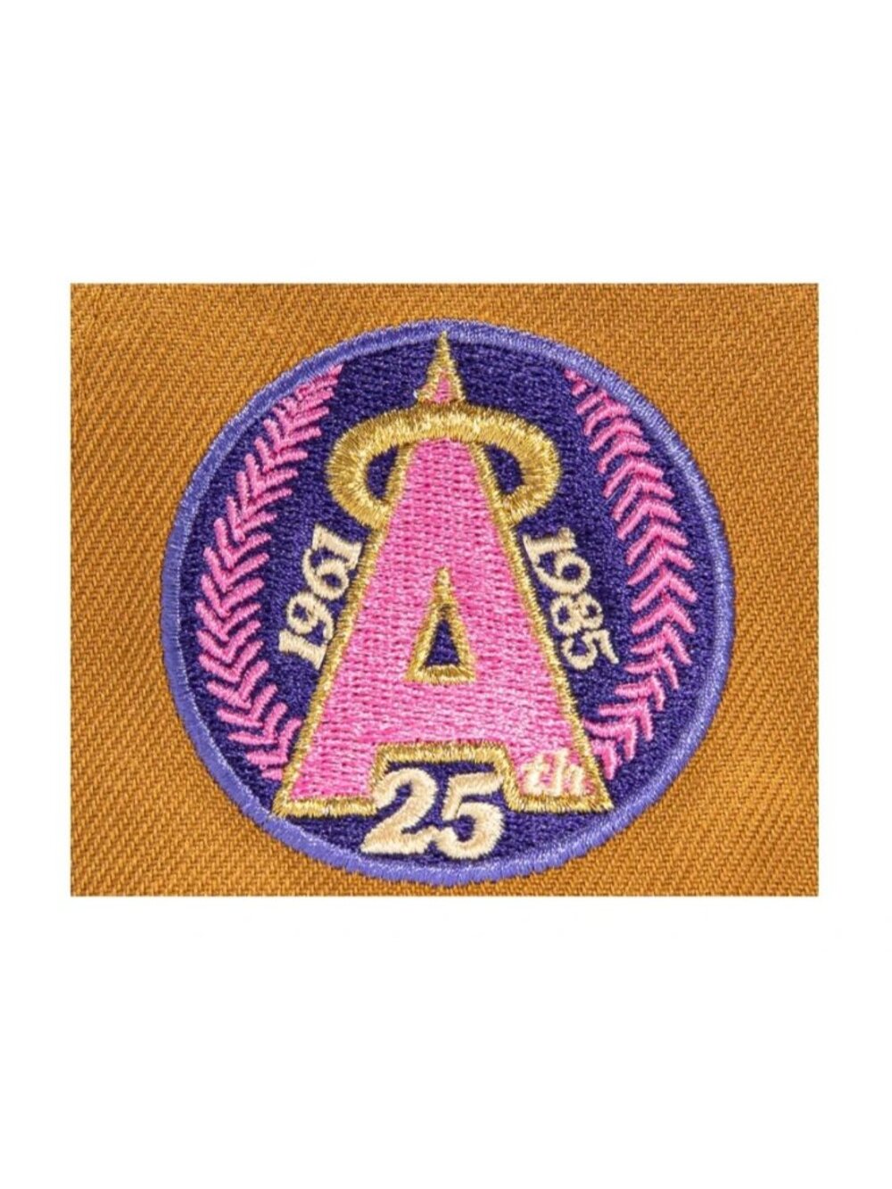 New Era Anaheim Angels Hot Valley 59FIFTY Fitted Hat 25 Year Patch Size 7 3/8 ne - Picture 3 of 5
